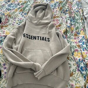 Essentials knit hoodie